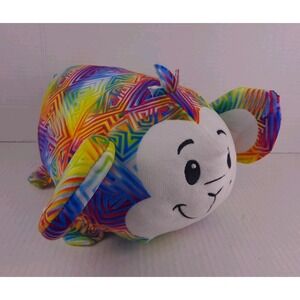 BUN BUN Stacking Rainbow Monkey 12" Plush Toy Stuffed Animal‎ Geometric Print